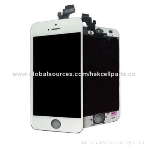Touch Screen Glass Digitizer LCD Assembly for iPhone 5, Available in White